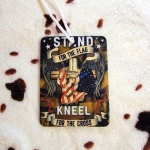 Stand For The Flag Unscented Car Air Freshener Freshie